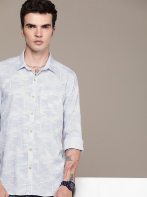 WROGN Men Printed Casual White Shirt