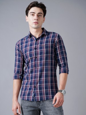 Paul Street Men Checkered Casual Red Shirt