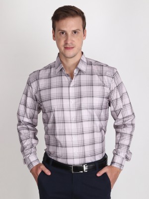 Appel Touch Men Checkered Formal Red Shirt