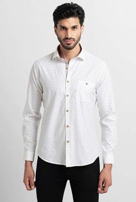 PURPLEMANGO THE FRUIT OF FASHION Men Printed Casual White Shirt