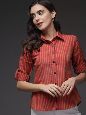 TANDUL Women Checkered Casual Multicolor Shirt