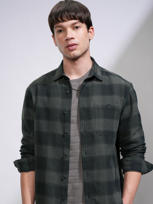 HIGHLANDER Men Checkered Casual Multicolor Shirt