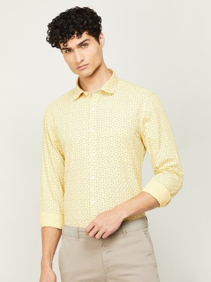 CODE by Lifestyle Men Printed Casual Yellow Shirt