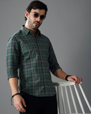 British Club Men Checkered Casual Multicolor Shirt
