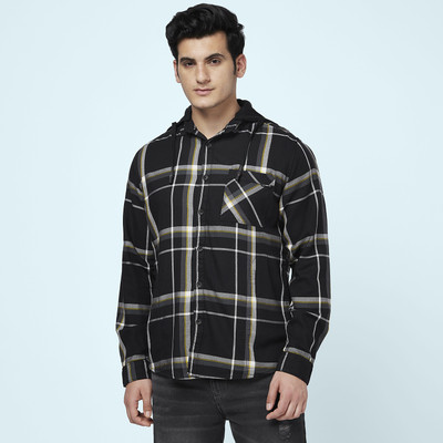 SF Jeans by Pantaloons Men Checkered Casual Multicolor Shirt