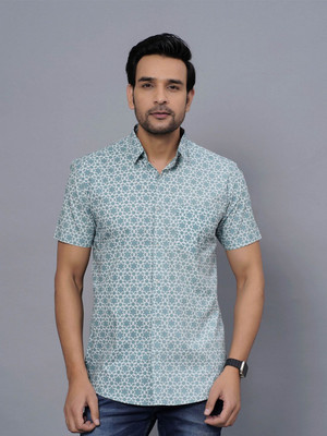 Moda Rapido Men Printed Casual Grey Shirt