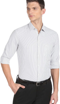 70% OFF on ARROW Men Striped Formal Green Shirt 70% OFF on ARROW Men Striped Formal Green Shirt