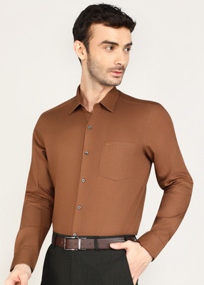 ARROW Men Solid Formal Red Shirt