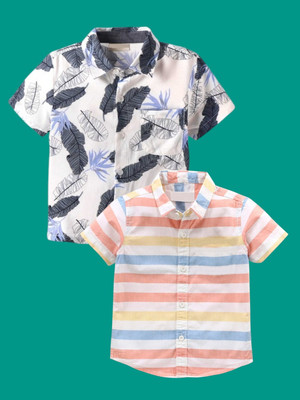KILLER Boys Printed Casual Pink Shirt(Pack of 2)