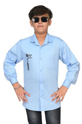 ATLY Boys Printed Party Multicolor Shirt