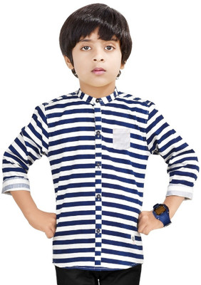 MADE IN THE SHADE Boys Printed Casual White Shirt