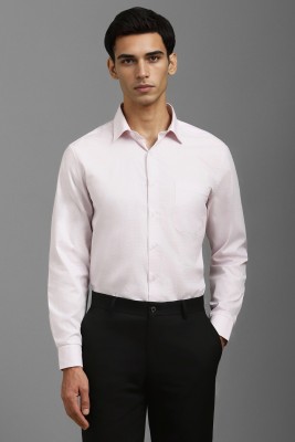 LOUIS PHILIPPE Men Checkered Formal Pink Shirt