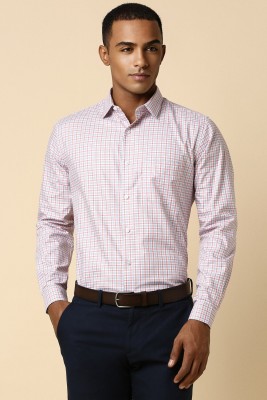 Allen Solly Men Checkered Formal Blue, White, Red Shirt