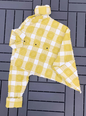 AVAKAR Men Color Block Casual Yellow Shirt