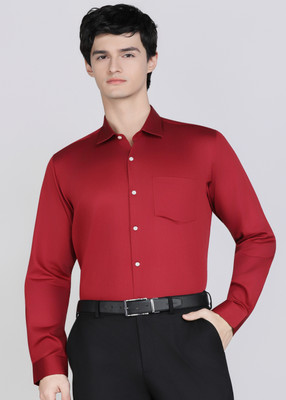 PETER ENGLAND Men Solid Formal Red Shirt