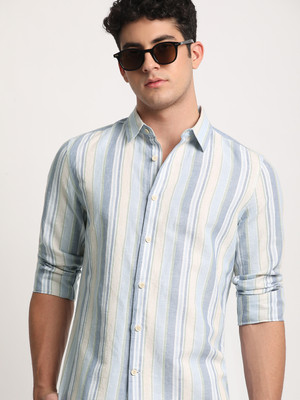 THE BEAR HOUSE Men Striped Casual Multicolor Shirt