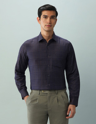 ARROW Men Self Design Casual Brown Shirt