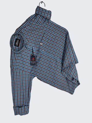 Tiki ties Men Self Design Casual Blue, Black Shirt