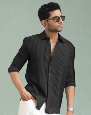 SHFASHION Men Striped Casual Multicolor Shirt