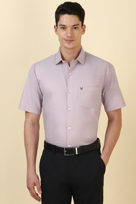 Allen Solly Men Solid Formal Purple Shirt