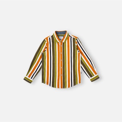 Pepe Jeans Boys Striped Casual Multicolor Shirt