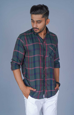 Apurva Interiors Men Checkered Casual Multicolor Shirt