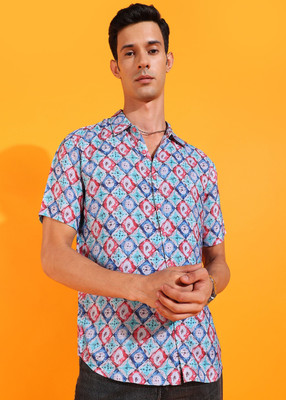 Yash Gallery Men Printed Casual Multicolor Shirt
