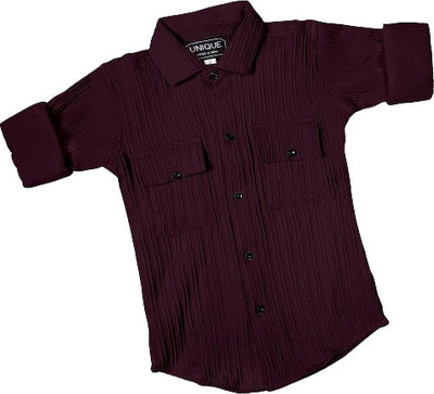 Lolark Boys Self Design Festive Multicolor Shirt