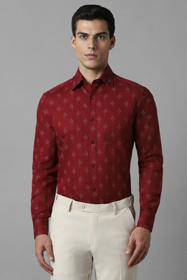 LOUIS PHILIPPE Men Printed Formal Red Shirt