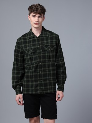 Don Vino Men Checkered Sports Black Shirt