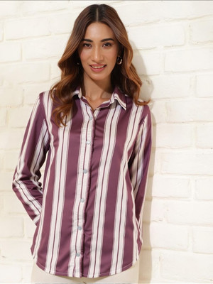 THECLASSICTOGS Women Striped Casual Multicolor Shirt