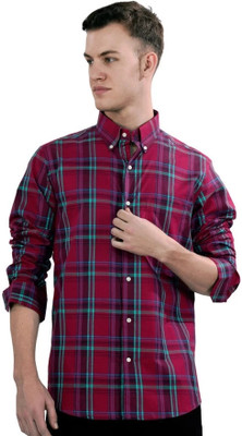 HOC Men Checkered Formal Multicolor Shirt
