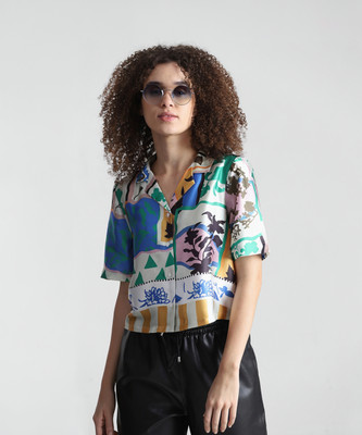 ONLY Women Printed Casual Multicolor Shirt