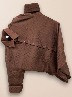 METRONAUT Men Solid Casual Brown Shirt