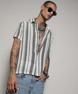 CAMPUS SUTRA Men Striped Casual Multicolor Shirt