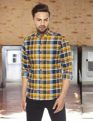 SHAH TEXTILES Men Checkered Casual Multicolor Shirt