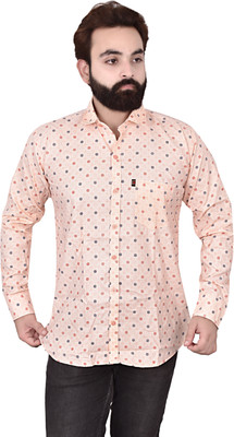 Arthz Fashion Men Printed Casual Pink Shirt
