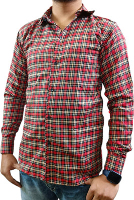 a f c Men Checkered Casual Multicolor Shirt
