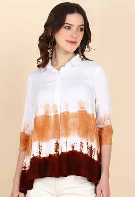 CORSICA Women Dyed/Ombre Casual Multicolor Shirt