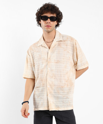 CAMPUS SUTRA Men Self Design Casual Multicolor Shirt