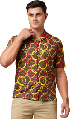Leean Patterns Men Printed Casual Multicolor Shirt