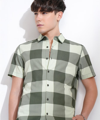 HIGHLANDER Men Checkered Casual Multicolor Shirt