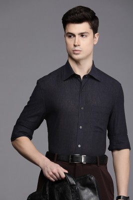 LOUIS PHILIPPE Men Solid Formal Black Shirt