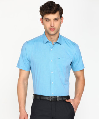 PETER ENGLAND Men Solid Formal Blue Shirt