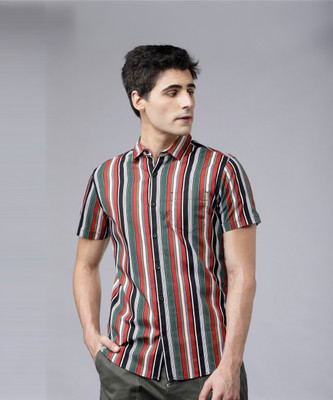 HIGHLANDER Men Printed Casual Multicolor Shirt