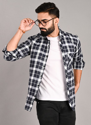 FUBAR Men Checkered Casual Multicolor Shirt