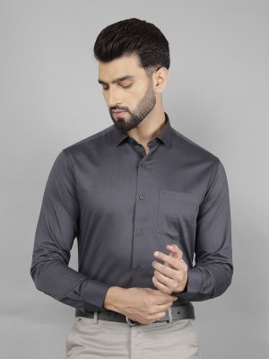 Canary London Men Solid Formal Black Shirt