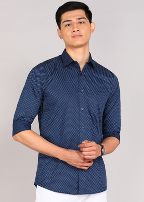 Allen Solly Men Solid Casual Blue Shirt