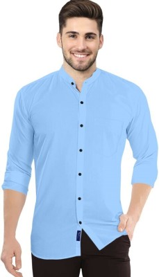 Mayur Creation Men Washed Casual Light Blue Shirt