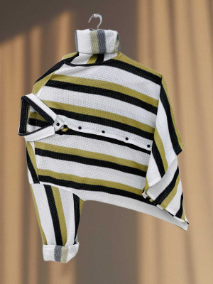 Manjubaa Enterprise Men Striped Formal Multicolor Shirt